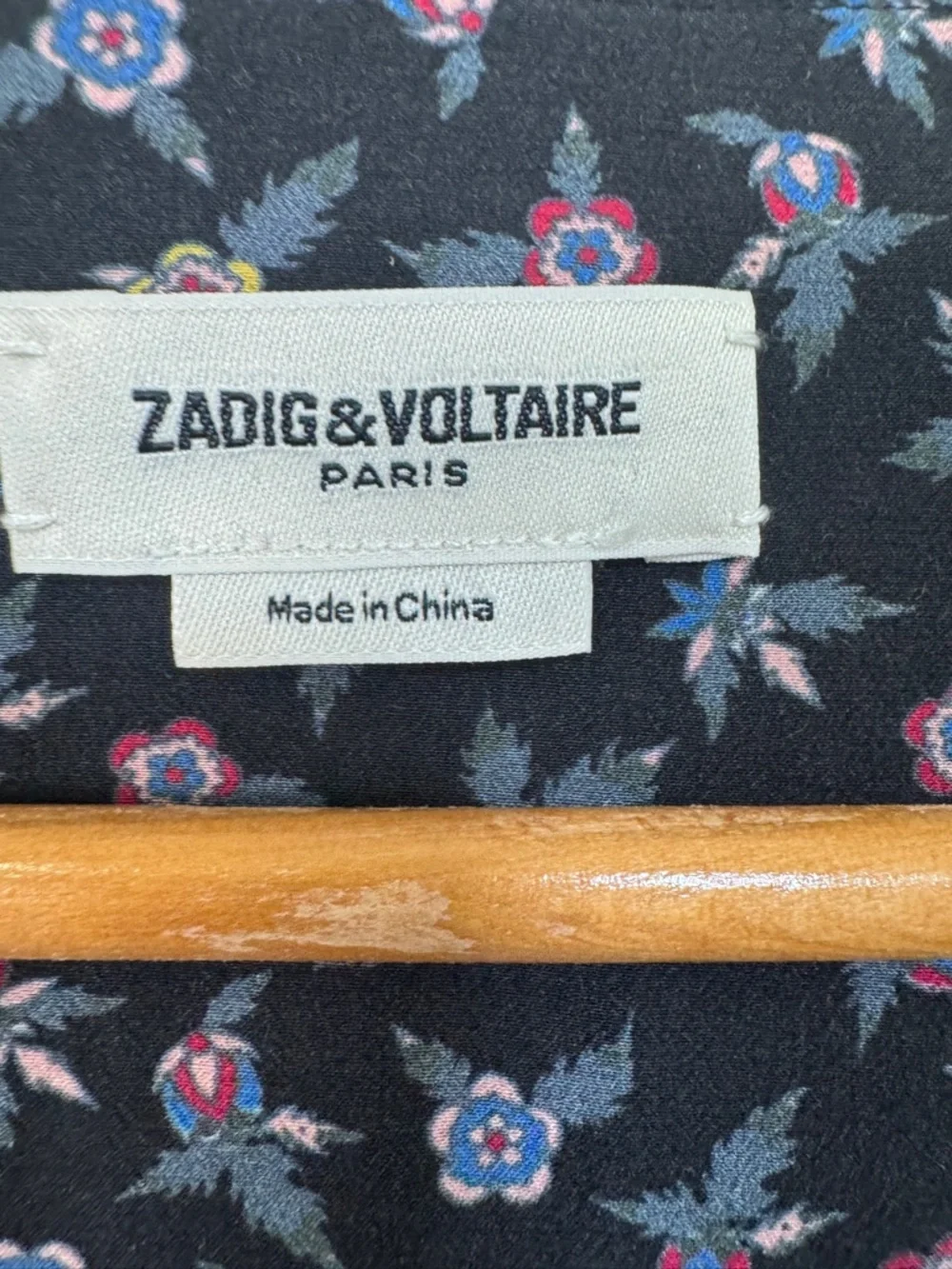 Zadig & Voltaire Remus Liberty Floral Dress Size Small Dark Floral - Picture 11 of 13